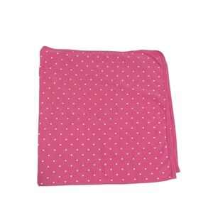 032 Carter’s Pink Polka Dot Baby Blanket